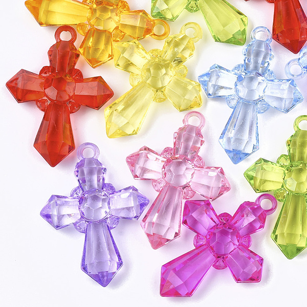 PandaHall Transparent Acrylic Pendants, Faceted, Cross, Mixed Color, 45x32.5x9mm, Hole: 2.5mm, about 160pcs/500g Acrylic Cross Multicolor
PandaHall Transparent Acrylic Pendants, Faceted, Cross, Mixed Color, 45x32.5x9mm, Hole: 2.5mm, about 160pcs/500g Acrylic Cross Multicolor