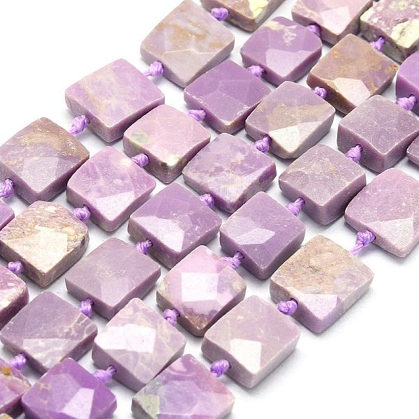 PandaHall Natural Lepidolite Beads Strands, Faceted, Square, 11.5~12.5x11.5~12.5x4.5~5.5mm, Hole: 0.8mm, about 34~37pcs/strand, 16.54~17.32...
PandaHall Natural Lepidolite Beads Strands, Faceted, Square, 11.5~12.5x11.5~12.5x4.5~5.5mm, Hole: 0.8mm, about 34~37pcs/strand, 16.54~17.32...