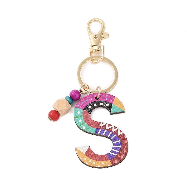 PandaHall Wood Keychain, with Dye & Iron Key Ring, Letter S, 11.6~12.1cm Wood Letter S
PandaHall Wood Keychain, with Dye & Iron Key Ring, Letter S, 11.6~12.1cm Wood Letter S