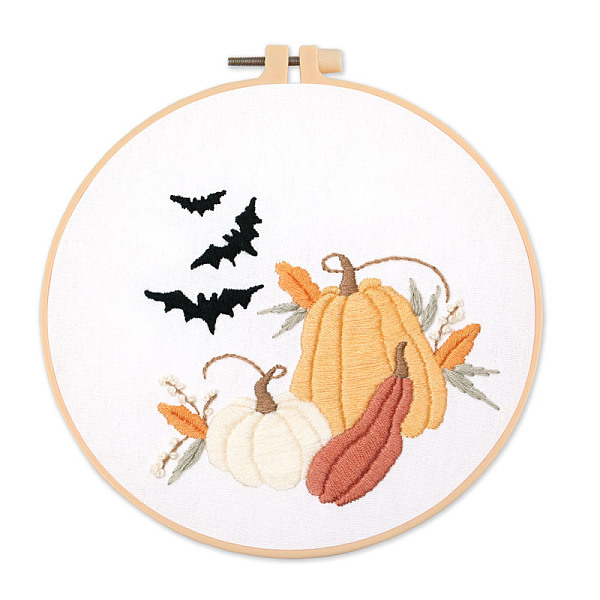 PandaHall DIY Halloween Theme Embroidery Kits, Including Printed Cotton Fabric, Embroidery Thread & Needles, Pumpkin Pattern, 300x300mm...
PandaHall DIY Halloween Theme Embroidery Kits, Including Printed Cotton Fabric, Embroidery Thread & Needles, Pumpkin Pattern, 300x300mm...