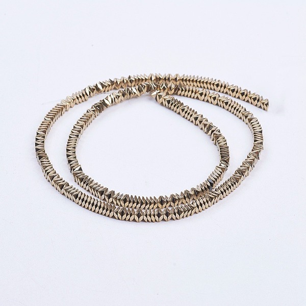PandaHall Electroplate Non-Magnetic Synthetic Hematite Strands, Faceted, Square, Antique Bronze Plated, 3x3x1mm, Hole: 0.5mm, about...
PandaHall Electroplate Non-Magnetic Synthetic Hematite Strands, Faceted, Square, Antique Bronze Plated, 3x3x1mm, Hole: 0.5mm, about...