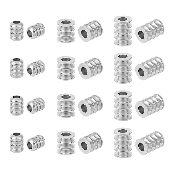PandaHall Unicraftale 42Pcs 3 Style 303 Stainless Steel Beads, Grooved Column, Stainless Steel Color, 8.2~11.3x6~8mm, Hole: 2.8~4mm...
PandaHall Unicraftale 42Pcs 3 Style 303 Stainless Steel Beads, Grooved Column, Stainless Steel Color, 8.2~11.3x6~8mm, Hole: 2.8~4mm...