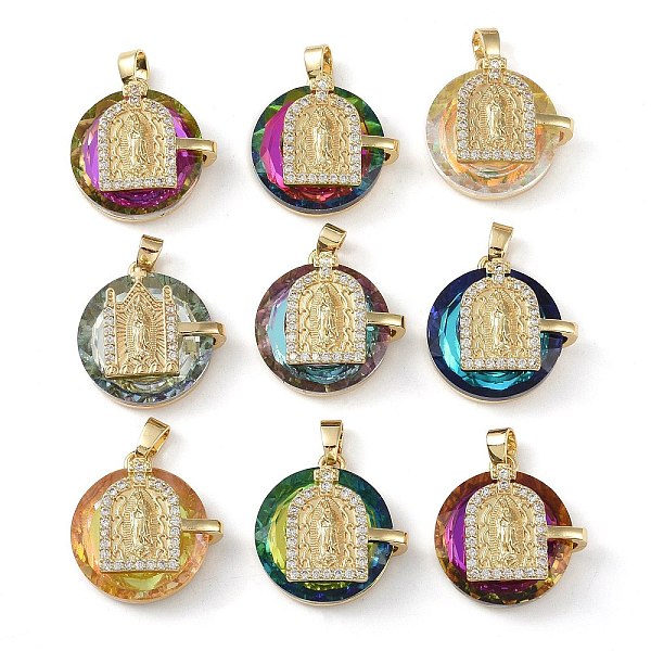 PandaHall Brass Cubic Zirconia with Glass Pendents, Long-Lasting Plated, Virgin Mary , Mixed Color, 23x22x10mm, Hole: 6x3mm Brass+Cubic..., Multicolor
PandaHall Brass Cubic Zirconia with Glass Pendents, Long-Lasting Plated, Virgin Mary , Mixed Color, 23x22x10mm, Hole: 6x3mm Brass+Cubic..., Multicolor