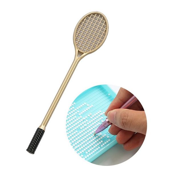 PandaHall Racket Shape Plastic Diamond Painting Point Drill Pen, Painting Craft Accessories Embroidery Tool, Gold, 19.1x4x0.7~1cm Plastic...
PandaHall Racket Shape Plastic Diamond Painting Point Drill Pen, Painting Craft Accessories Embroidery Tool, Gold, 19.1x4x0.7~1cm Plastic...