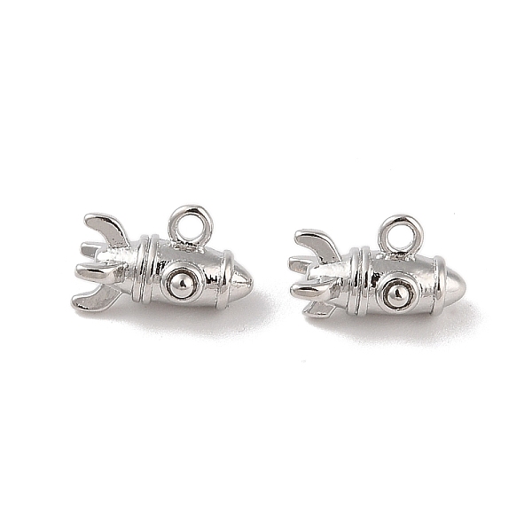 PandaHall Brass Charms, Rocket, Real Platinum Plated, 8.5x9.5x5.5mm, Hole: 1.2mm Brass Rocket
PandaHall Brass Charms, Rocket, Real Platinum Plated, 8.5x9.5x5.5mm, Hole: 1.2mm Brass Rocket