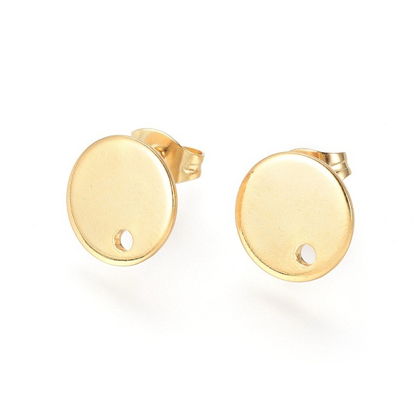 PandaHall 304 Stainless Steel Stud Earring Findings, with Loop and Flat Plate, Ear Nuts/Earring Backs, Flat Round, Real 24K Gold Plated...
PandaHall 304 Stainless Steel Stud Earring Findings, with Loop and Flat Plate, Ear Nuts/Earring Backs, Flat Round, Real 24K Gold Plated...