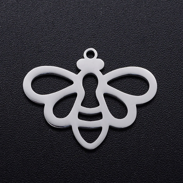 PandaHall 201 Stainless Steel Pendants, Bees, Stainless Steel Color, 19x24.5x1mm, Hole: 1.4mm 201 Stainless Steel Bees
PandaHall 201 Stainless Steel Pendants, Bees, Stainless Steel Color, 19x24.5x1mm, Hole: 1.4mm 201 Stainless Steel Bees
