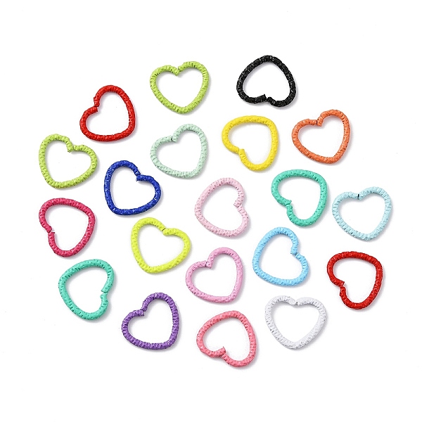 PandaHall Iron Linking Ring, Openable, Textured Heart, Mixed Color, 12x9mm Iron Heart Multicolor
PandaHall Iron Linking Ring, Openable, Textured Heart, Mixed Color, 12x9mm Iron Heart Multicolor