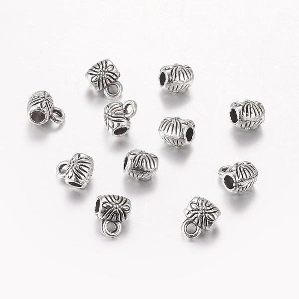 PandaHall Tibetan Style Tube Bails, Loop Bails, Bail Beads, Barrel, Antique Silver, 7x6mm, Hole: 2mm, Inner Diameter: 2mm Alloy Column
PandaHall Tibetan Style Tube Bails, Loop Bails, Bail Beads, Barrel, Antique Silver, 7x6mm, Hole: 2mm, Inner Diameter: 2mm Alloy Column