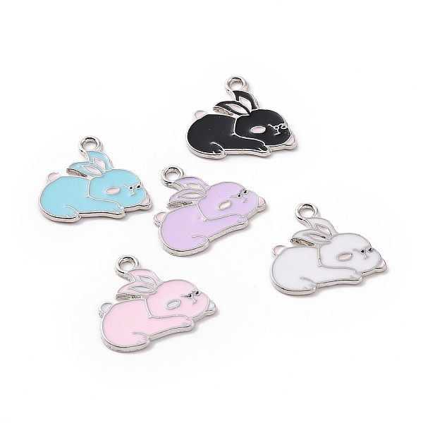PandaHall Alloy Enamel Pendants, Rabbit Charm, Platinum, Mixed Color, 17.5x18.5x1mm, Hole: 2mm Alloy+Enamel Rabbit Multicolor
PandaHall Alloy Enamel Pendants, Rabbit Charm, Platinum, Mixed Color, 17.5x18.5x1mm, Hole: 2mm Alloy+Enamel Rabbit Multicolor
