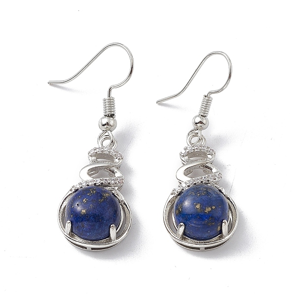 PandaHall Natural Lapis Lazuli Gourd Dangle Earrings with Crystal Rhinestone, Platinum Brass Jewelry for Women, 39mm, Pin: 0.6mm Lapis..., Clear
PandaHall Natural Lapis Lazuli Gourd Dangle Earrings with Crystal Rhinestone, Platinum Brass Jewelry for Women, 39mm, Pin: 0.6mm Lapis..., Clear