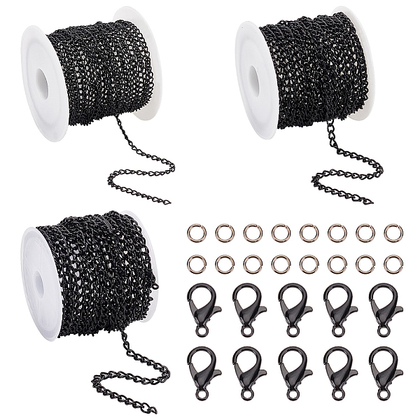 PandaHall PH 36 Feet Curb Chain Link, 2/3/5mm Twisted Chain Links Black Metal Craft Chain with 100pcs 4mm 21 Gauge Open Jump Rings 20pcs...
PandaHall PH 36 Feet Curb Chain Link, 2/3/5mm Twisted Chain Links Black Metal Craft Chain with 100pcs 4mm 21 Gauge Open Jump Rings 20pcs...