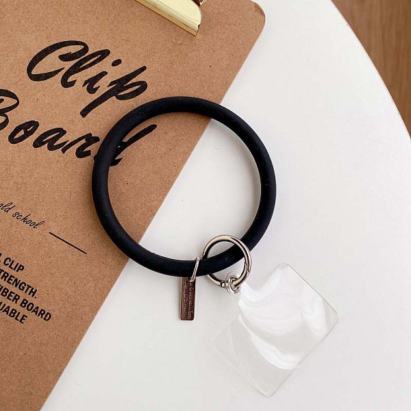 PandaHall Silicone Phone Lanyard Strap Loop, Wrist Lanyard Strap with Plastic & Alloy Keychain Holder, Black, 8.8cm Silicone Black
PandaHall Silicone Phone Lanyard Strap Loop, Wrist Lanyard Strap with Plastic & Alloy Keychain Holder, Black, 8.8cm Silicone Black