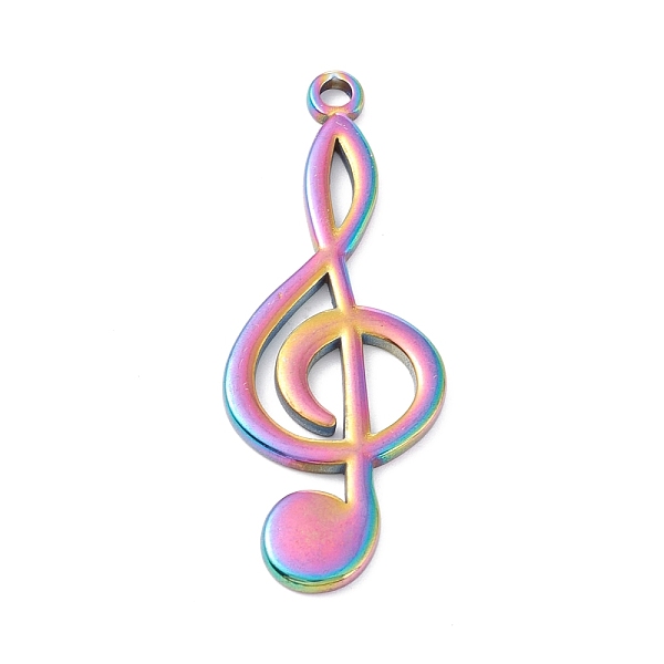 PandaHall Ion Plating(IP) 304 Stainless Steel Pendants, Laser Cut, Musical Note, Rainbow Color, 44x17x1.5mm, Hole: 2mm 304 Stainless Steel...
PandaHall Ion Plating(IP) 304 Stainless Steel Pendants, Laser Cut, Musical Note, Rainbow Color, 44x17x1.5mm, Hole: 2mm 304 Stainless Steel...