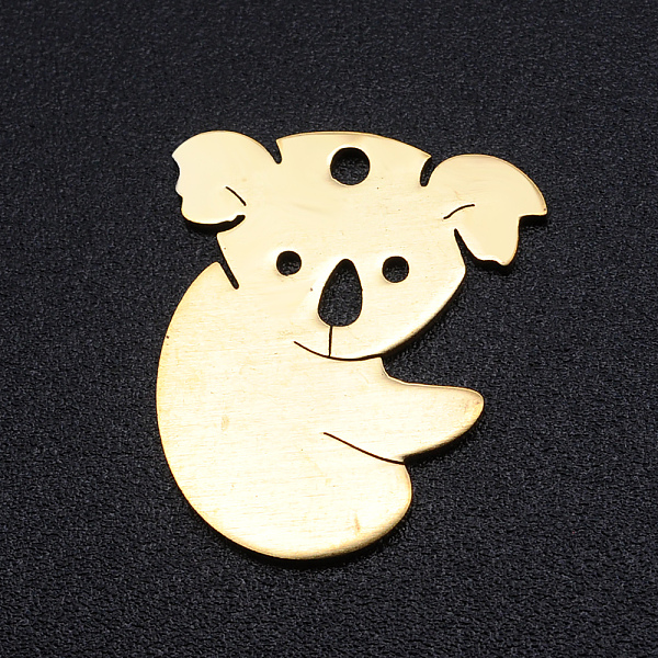 PandaHall 201 Stainless Steel Pendants, Koala, Golden, 18x16x1mm, Hole: 1.6mm 201 Stainless Steel Other Animal
PandaHall 201 Stainless Steel Pendants, Koala, Golden, 18x16x1mm, Hole: 1.6mm 201 Stainless Steel Other Animal