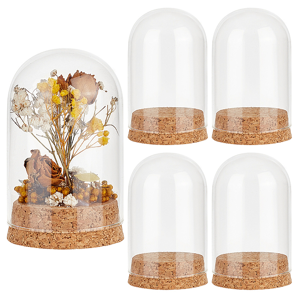 PandaHall 4 Sets Transparent Glass Dome Jar Cloche Display Cases, with Cork Pedestals, for Plants, Food, Candles Offic Home Decor, Arch..., Clear
PandaHall 4 Sets Transparent Glass Dome Jar Cloche Display Cases, with Cork Pedestals, for Plants, Food, Candles Offic Home Decor, Arch..., Clear