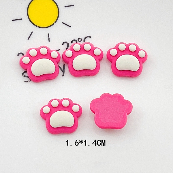 PandaHall Opaque Resin Decoden Cabochons, Cartoon Paw Print, Deep Pink, 14x16mm Resin Paw Print
PandaHall Opaque Resin Decoden Cabochons, Cartoon Paw Print, Deep Pink, 14x16mm Resin Paw Print