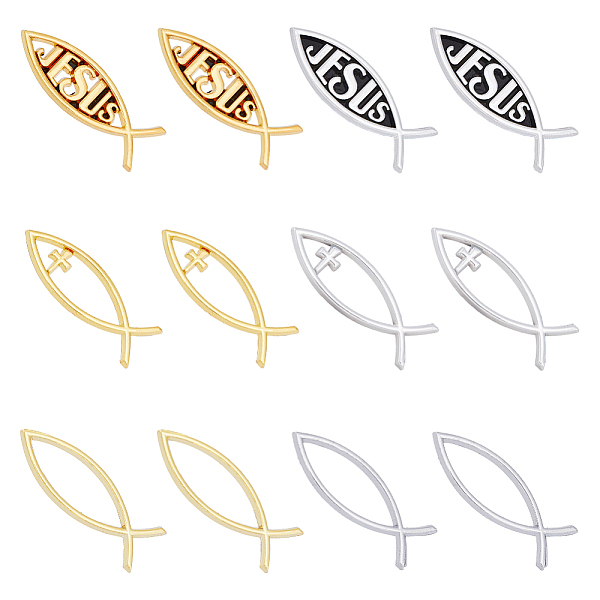 PandaHall SUPERFINDINGS 12Pcs 2 Colors Small Jesus Fish Decal Sticker Gold Acrylic Cross Fish Auto Emblem Platium Waterproof Love Peace Car..., Multicolor
PandaHall SUPERFINDINGS 12Pcs 2 Colors Small Jesus Fish Decal Sticker Gold Acrylic Cross Fish Auto Emblem Platium Waterproof Love Peace Car..., Multicolor