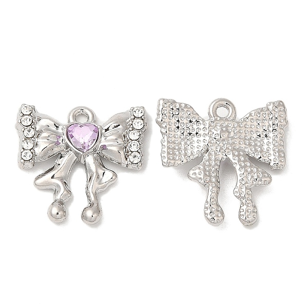 PandaHall Alloy Pendants, with Glass, Cadmium Free & Lead Free, Bowknot Charms, Platinum, 18x18x4mm, Hole: 1.4mm Alloy+Glass Bowknot
PandaHall Alloy Pendants, with Glass, Cadmium Free & Lead Free, Bowknot Charms, Platinum, 18x18x4mm, Hole: 1.4mm Alloy+Glass Bowknot
