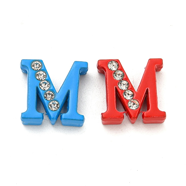 PandaHall Spray Painted Zinc Alloy Slide Charms,with Crystal Rhinestone, Letter Slide Charms, Mixed Color, Letter.M, 11.5~13mm..., Multicolor
PandaHall Spray Painted Zinc Alloy Slide Charms,with Crystal Rhinestone, Letter Slide Charms, Mixed Color, Letter.M, 11.5~13mm..., Multicolor