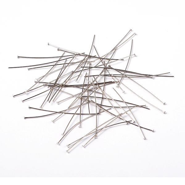 PandaHall Platinum Color Brass Flat Head Pins Fit Jewelry Making Findings, Cadmium Free & Nickel Free & Lead Free, Size: about 0.75~0.8mm...
PandaHall Platinum Color Brass Flat Head Pins Fit Jewelry Making Findings, Cadmium Free & Nickel Free & Lead Free, Size: about 0.75~0.8mm...