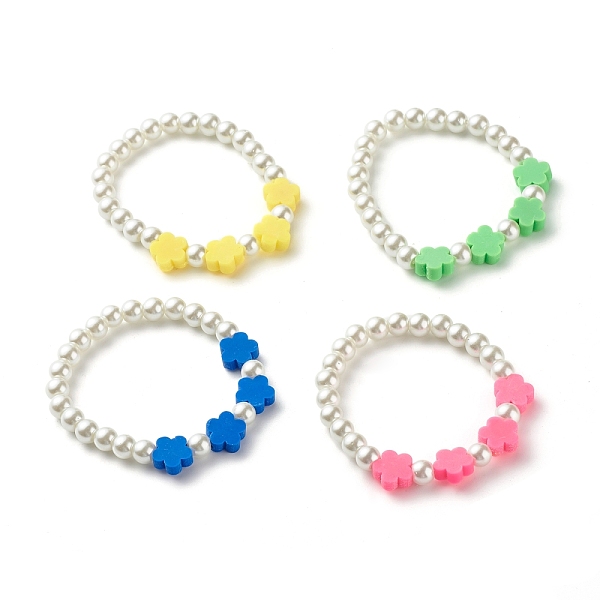 PandaHall Flower Beads Stretch Bracelet for Children, Glass Pearl & Polymer Clay Beads Bracelet, White, Mixed Color, Inner Diameter: 1-1/2..., Multicolor
PandaHall Flower Beads Stretch Bracelet for Children, Glass Pearl & Polymer Clay Beads Bracelet, White, Mixed Color, Inner Diameter: 1-1/2..., Multicolor