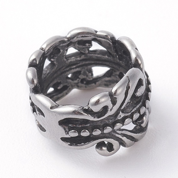 PandaHall 316 Surgical Stainless Steel Beads, Ring, Antique Silver, 11x7mm, Hole: 8.5mm 316 Surgical Stainless Steel Ring
PandaHall 316 Surgical Stainless Steel Beads, Ring, Antique Silver, 11x7mm, Hole: 8.5mm 316 Surgical Stainless Steel Ring