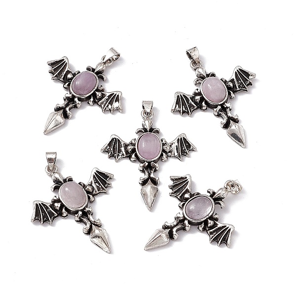 PandaHall Natural Charoite Pendants, Angel Wing Charm, with Antique Silver Color Brass Findings, 37x31x5.5~6mm, Hole: 4x3mm Charoite Wing
PandaHall Natural Charoite Pendants, Angel Wing Charm, with Antique Silver Color Brass Findings, 37x31x5.5~6mm, Hole: 4x3mm Charoite Wing