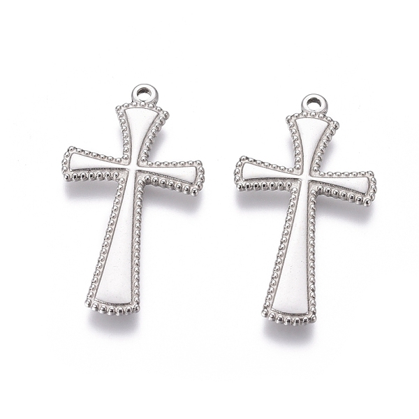 PandaHall 304 Stainless Steel Pendants, Cross, Antique Silver, 39x21x2mm, Hole: 1.8mm 304 Stainless Steel Cross
PandaHall 304 Stainless Steel Pendants, Cross, Antique Silver, 39x21x2mm, Hole: 1.8mm 304 Stainless Steel Cross
