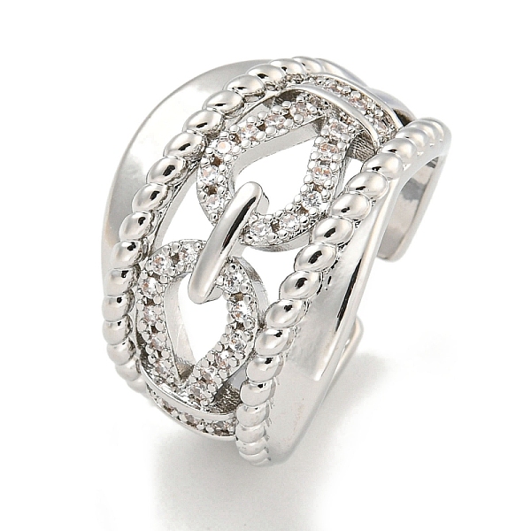 PandaHall Rack Plating Brass Micro Pave Cubic Zirconia Chains Open Cuff Rings for Women, Long-Lasting Plated, Cadmium Free & Lead Free..., Clear
PandaHall Rack Plating Brass Micro Pave Cubic Zirconia Chains Open Cuff Rings for Women, Long-Lasting Plated, Cadmium Free & Lead Free..., Clear