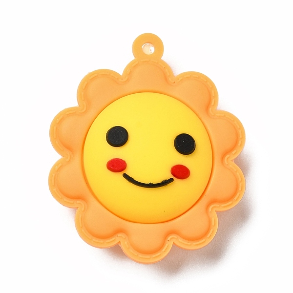 PandaHall PVC Plastic Pendants, Sun with Smiling Face, Gold, 49x40x18mm, Hole: 3mm PVC Sun Gold
PandaHall PVC Plastic Pendants, Sun with Smiling Face, Gold, 49x40x18mm, Hole: 3mm PVC Sun Gold