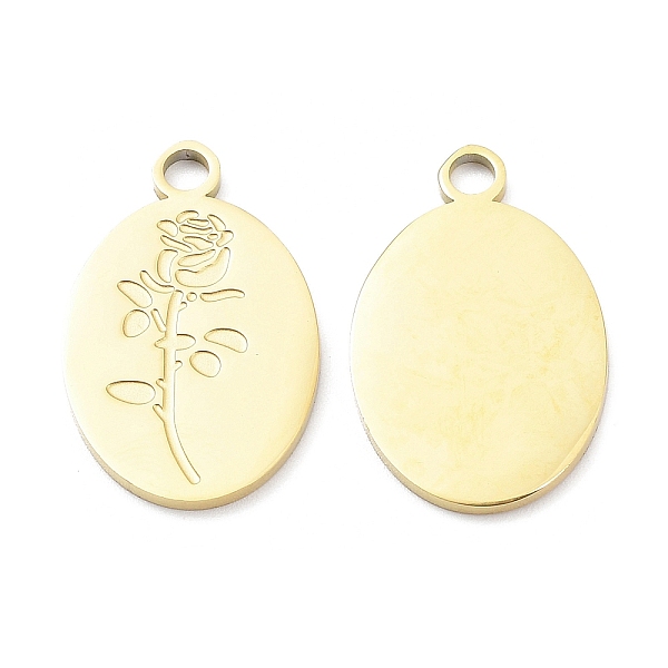 PandaHall Ion Plating(IP) 316L Surgical Stainless Steel Pendants, Oval with Rose Charm, Real 18K Gold Plated, 22.5x14.5x1.3mm, Hole: 2mm...
PandaHall Ion Plating(IP) 316L Surgical Stainless Steel Pendants, Oval with Rose Charm, Real 18K Gold Plated, 22.5x14.5x1.3mm, Hole: 2mm...