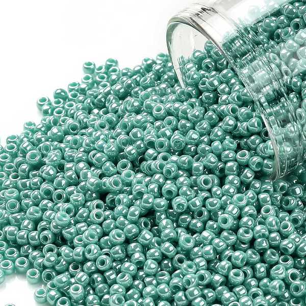 PandaHall TOHO Round Seed Beads, Japanese Seed Beads, (132) Opaque Luster Turquoise, 11/0, 2.2mm, Hole: 0.8mm, about 1103pcs/10g Glass Cyan
PandaHall TOHO Round Seed Beads, Japanese Seed Beads, (132) Opaque Luster Turquoise, 11/0, 2.2mm, Hole: 0.8mm, about 1103pcs/10g Glass Cyan