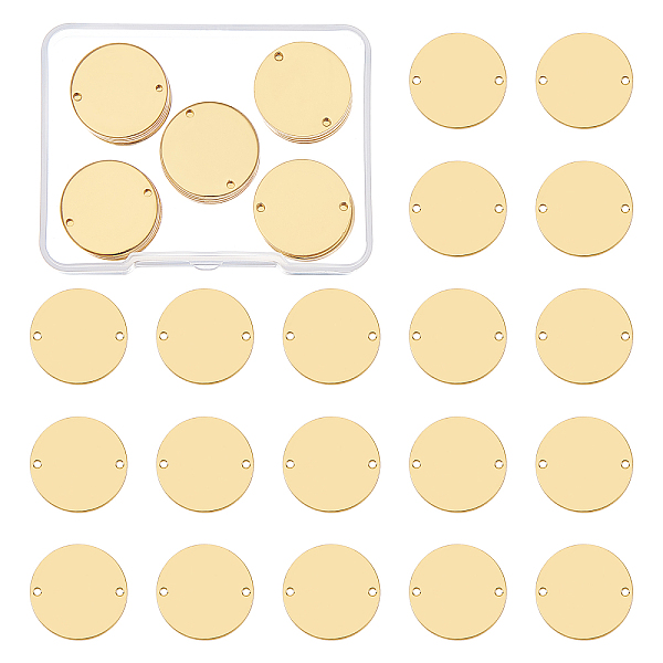 PandaHall BENECREAT Smooth Brass Links, with 2 Hole, Flat Round, Golden, 20x1mm, Hole: 1mm, 30pcs/box Brass Flat Round
PandaHall BENECREAT Smooth Brass Links, with 2 Hole, Flat Round, Golden, 20x1mm, Hole: 1mm, 30pcs/box Brass Flat Round