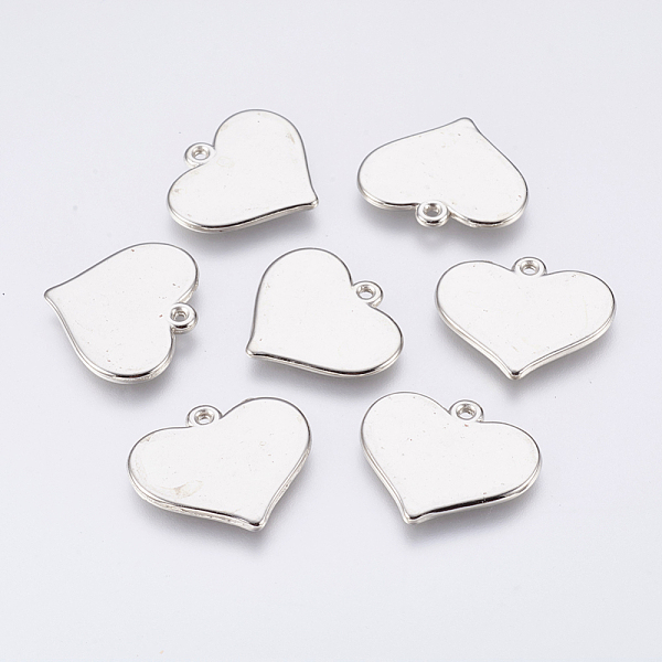 PandaHall CCB Plastic Pendants, Heart, Platinum, 21x24x2mm, Hole: 1.2mm Plastic Heart
PandaHall CCB Plastic Pendants, Heart, Platinum, 21x24x2mm, Hole: 1.2mm Plastic Heart