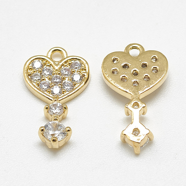 PandaHall Brass Charms, with Cubic Zirconia, Key with Heart, Clear, Real 18K Gold Plated, 15x8.5x2.5mm, Hole: 1mm Brass+Cubic Zirconia Key...
PandaHall Brass Charms, with Cubic Zirconia, Key with Heart, Clear, Real 18K Gold Plated, 15x8.5x2.5mm, Hole: 1mm Brass+Cubic Zirconia Key...