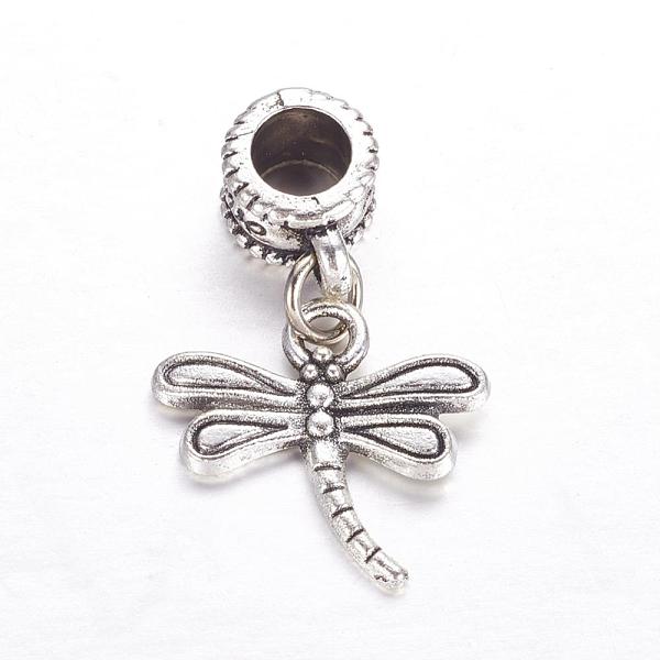 PandaHall Tibetan Style Alloy European Dangle Charms, Large Hole Pendants, Dragonfly, Antique Silver, 27mm, Hole: 4.5mm, Pendant...
PandaHall Tibetan Style Alloy European Dangle Charms, Large Hole Pendants, Dragonfly, Antique Silver, 27mm, Hole: 4.5mm, Pendant...