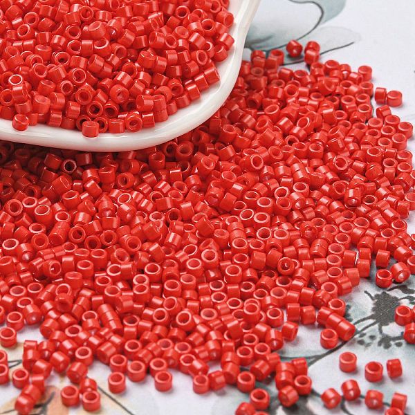 PandaHall Baking Paint Glass Seed Beads, Cylinder, Orange Red, 2.5x2mm, Hole: 1.4mm, about 45359pcs/pound Glass Red
PandaHall Baking Paint Glass Seed Beads, Cylinder, Orange Red, 2.5x2mm, Hole: 1.4mm, about 45359pcs/pound Glass Red