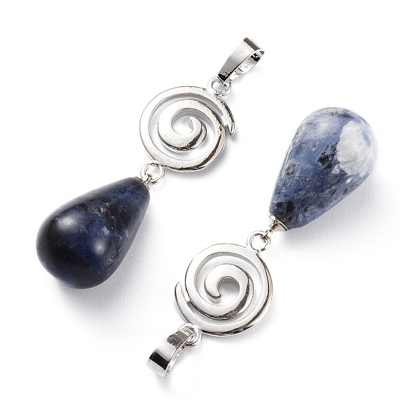 PandaHall Yoga Chakra Jewelry, Natural Sodalite Pendants, with Platinum Plated Brass Findings, Teardrop & Votex/Om Symbol/Tree of...
PandaHall Yoga Chakra Jewelry, Natural Sodalite Pendants, with Platinum Plated Brass Findings, Teardrop & Votex/Om Symbol/Tree of...