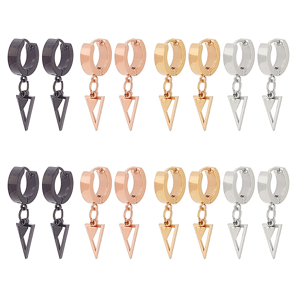 PandaHall ANATTASOUL 16Pcs 4 Colors 304 Stainless Steel Hollow Triangle Dangle Hoop Earrings with 316 Stainless Steel Pins, Mixed Color...
PandaHall ANATTASOUL 16Pcs 4 Colors 304 Stainless Steel Hollow Triangle Dangle Hoop Earrings with 316 Stainless Steel Pins, Mixed Color...