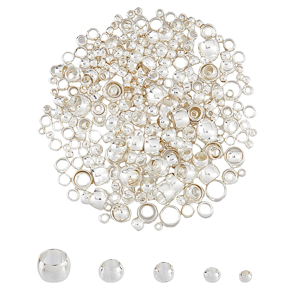 PandaHall SUPERFINDINGS 400Pcs 5 Style Brass Beads, Cadmium Free & Lead Free, Long-Lasting Plated, Rondelle, Silver, 1.5~4x1~2.5mm, Hole...
PandaHall SUPERFINDINGS 400Pcs 5 Style Brass Beads, Cadmium Free & Lead Free, Long-Lasting Plated, Rondelle, Silver, 1.5~4x1~2.5mm, Hole...