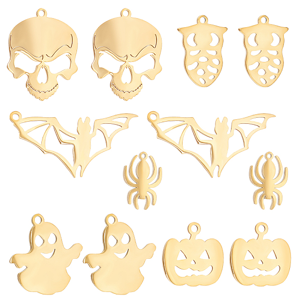 PandaHall UNICRAFTALE 12Pcs 6 Style Golden Stainless Steel Charms Pendants Halloween Theme Charms Skull Pumpkin Dangle Earring Charms...
PandaHall UNICRAFTALE 12Pcs 6 Style Golden Stainless Steel Charms Pendants Halloween Theme Charms Skull Pumpkin Dangle Earring Charms...