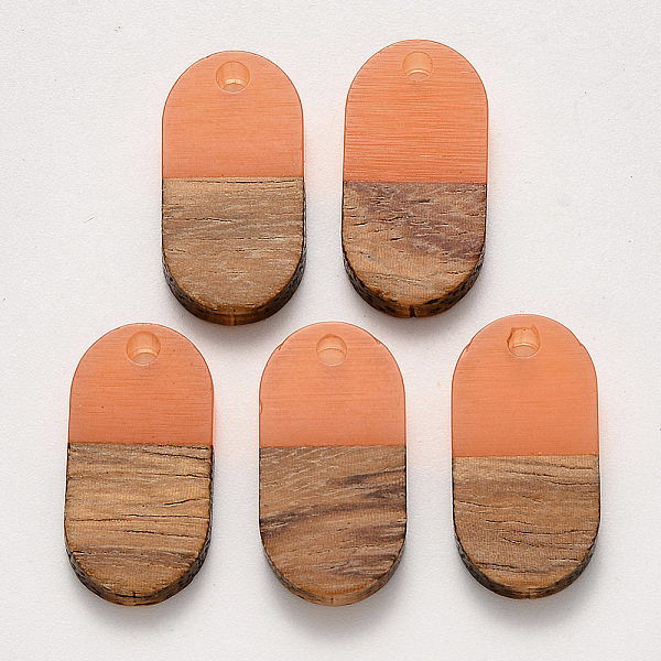 PandaHall Transparent Resin & Walnut Wood Pendants, Waxed, Oval, Coral, 20.5x10.5x3~4mm, Hole: 2mm Resin+Wood Oval Red
PandaHall Transparent Resin & Walnut Wood Pendants, Waxed, Oval, Coral, 20.5x10.5x3~4mm, Hole: 2mm Resin+Wood Oval Red