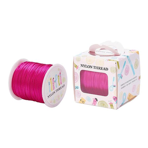 PandaHall Nylon Thread, Rattail Satin Cord, Medium Violet Red, 1.0mm, about 76.55 yards(70m)/roll Nylon Red
PandaHall Nylon Thread, Rattail Satin Cord, Medium Violet Red, 1.0mm, about 76.55 yards(70m)/roll Nylon Red