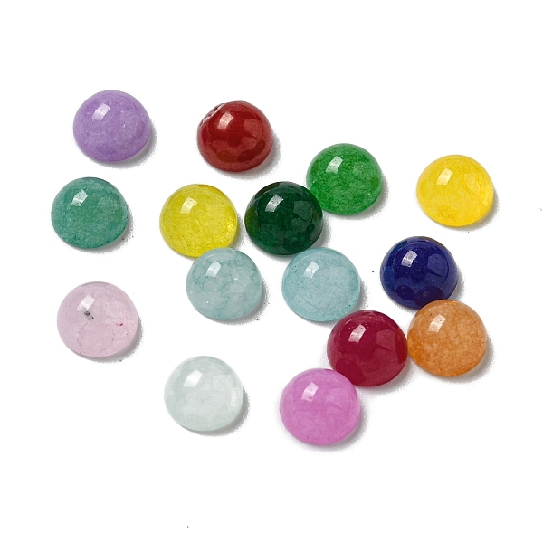 PandaHall Dyed Natural White Jade Cabochons, Half Round, Mixed Color, 5x2.5mm White Jade Half Round
PandaHall Dyed Natural White Jade Cabochons, Half Round, Mixed Color, 5x2.5mm White Jade Half Round