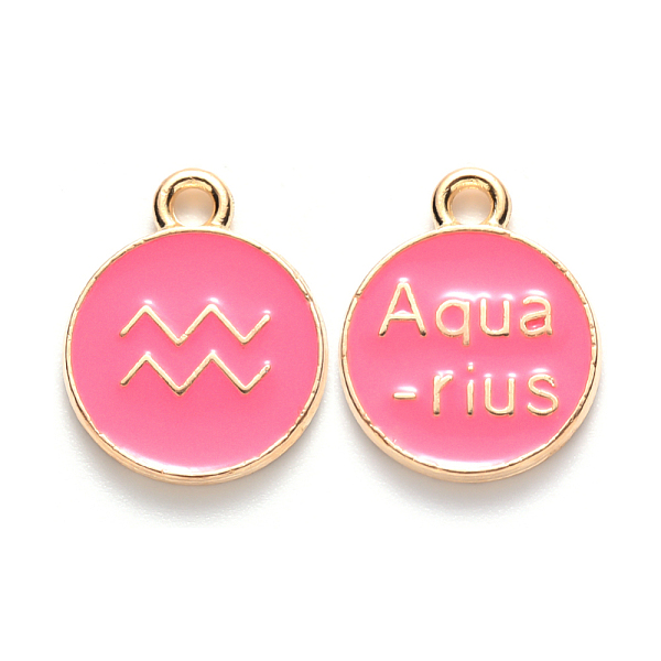 PandaHall Alloy Enamel Pendants, Cadmium Free & Lead Free, Flat Round with Constellation, Light Gold, Cerise, Aquarius, 22x18x2mm, Hole..., Red
PandaHall Alloy Enamel Pendants, Cadmium Free & Lead Free, Flat Round with Constellation, Light Gold, Cerise, Aquarius, 22x18x2mm, Hole..., Red