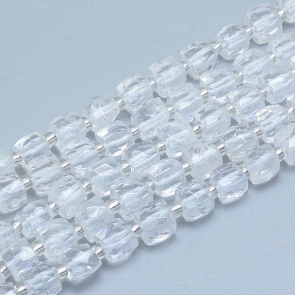PandaHall Natural Quartz Crystal Beads Strands, Rock Crystal, Faceted, Cube, 7.5~9x7.5~9x7.5~9mm, Hole: 0.8mm, about 37pcs/strand, 15.35...
PandaHall Natural Quartz Crystal Beads Strands, Rock Crystal, Faceted, Cube, 7.5~9x7.5~9x7.5~9mm, Hole: 0.8mm, about 37pcs/strand, 15.35...