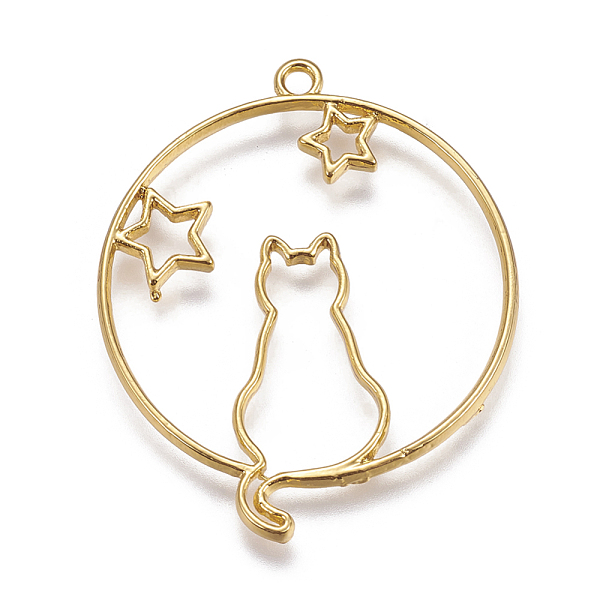 PandaHall Zinc Alloy Kitten Open Back Bezel Pendants, for DIY UV Resin, Epoxy Resin, Pressed Flower Jewelry, Flat Round with Cat and Star...
PandaHall Zinc Alloy Kitten Open Back Bezel Pendants, for DIY UV Resin, Epoxy Resin, Pressed Flower Jewelry, Flat Round with Cat and Star...