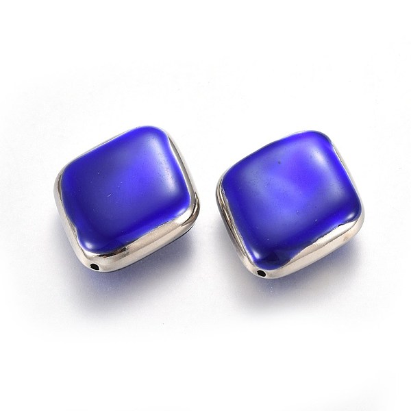 PandaHall CCB Plastic Beads, with Enamel, Rhombus, Blue, 29.5x25x8mm, Hole: 1.5mm Plastic Rhombus Blue
PandaHall CCB Plastic Beads, with Enamel, Rhombus, Blue, 29.5x25x8mm, Hole: 1.5mm Plastic Rhombus Blue