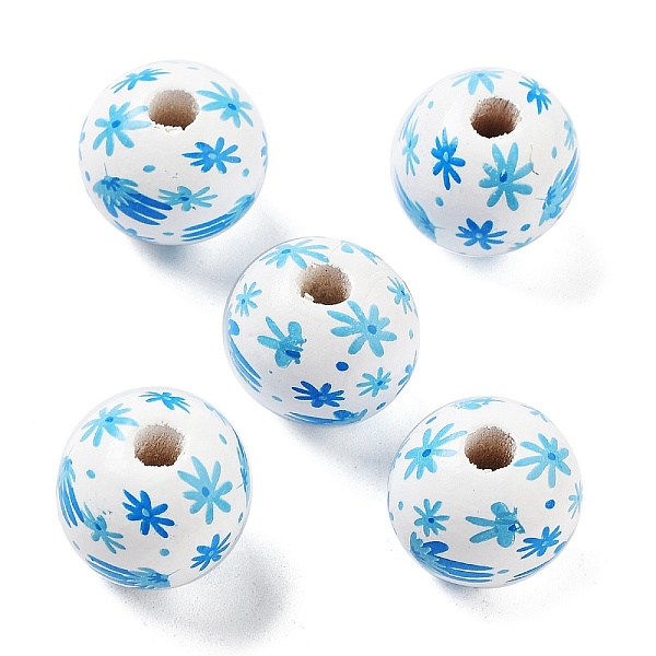PandaHall Wood European Beads, Large Hole Beads, Flower, Light Sky Blue, 15.5~16x14.5mm, Hole: 4mm Wood Flower
PandaHall Wood European Beads, Large Hole Beads, Flower, Light Sky Blue, 15.5~16x14.5mm, Hole: 4mm Wood Flower